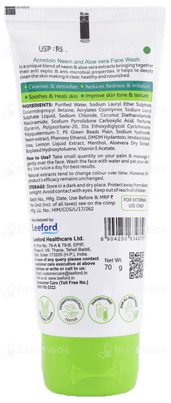 Acnetoin Active Neem And Aloevera Face Wash 70gm